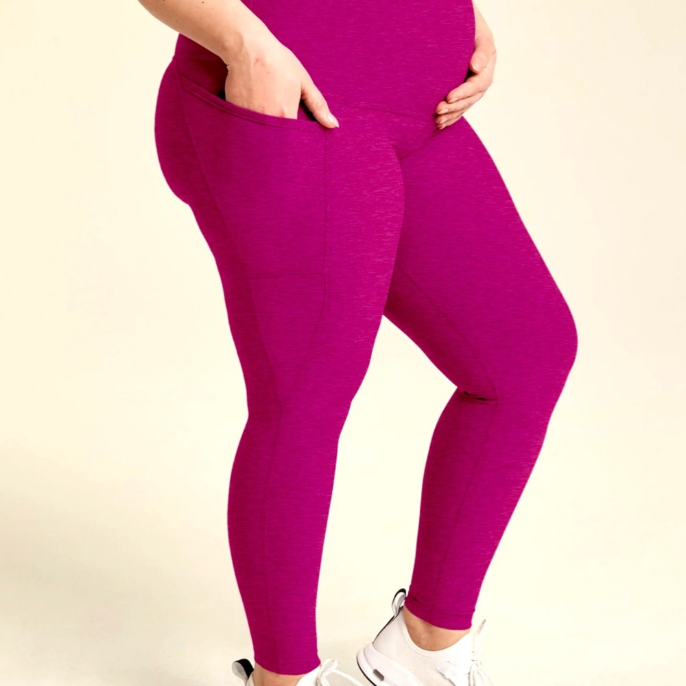 Beyond Yoga Spacedye Love the Bump Maternity Pocket Midi Leggings
